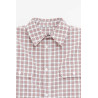 WILLY CHAVARRIA RED WHITE PICNIC PLAID SS CORCORAN SHIRT